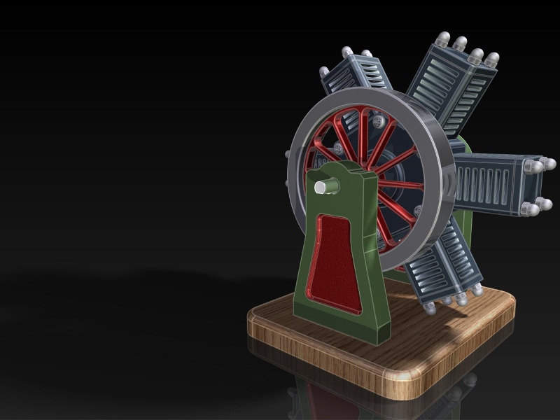 6 Cylinder Radial Engine
